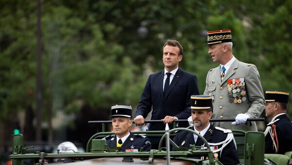 Emmanuel Macron lors du 14 juillet 2019 - Sputnik Afrique