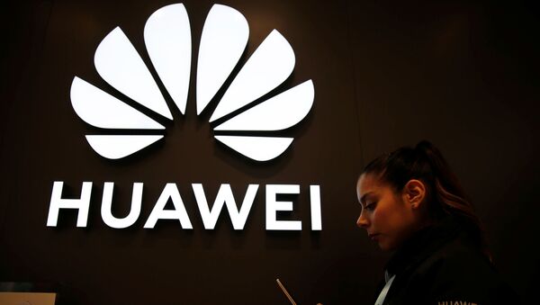 A Huawei signage is pictured at their store at Vina del Mar, Chile  July 14, 2019 - Sputnik Afrique