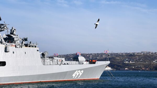 La frégate Amiral Makarov à Sébastopol - Sputnik Afrique