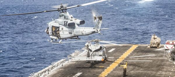 Navires américains dans le détroit d'Ormuz le 18 juillet 2019 (image d'illustration) - Sputnik Afrique