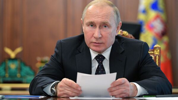 Президент РФ В. Путин провел совещание по экономическим вопросам - Sputnik Afrique