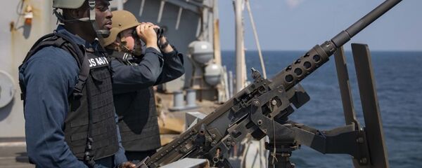 Navire américain dans le détroit d'Ormuz (ptoto d'archives) - Sputnik Afrique