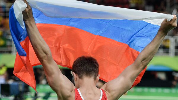 Un gymnaste russe lors des Jeux olympiques 2016 de Rio de Janeiro (archive photo) - Sputnik Afrique
