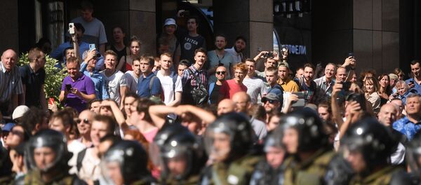 Un rassemblement non autorisé à Moscou - Sputnik Afrique