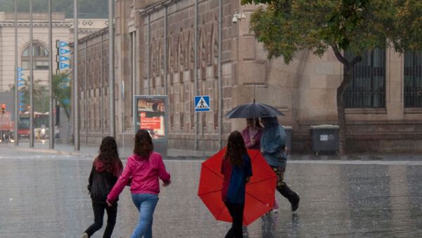 Une pluie à Barcelone (archive photo) - Sputnik Afrique