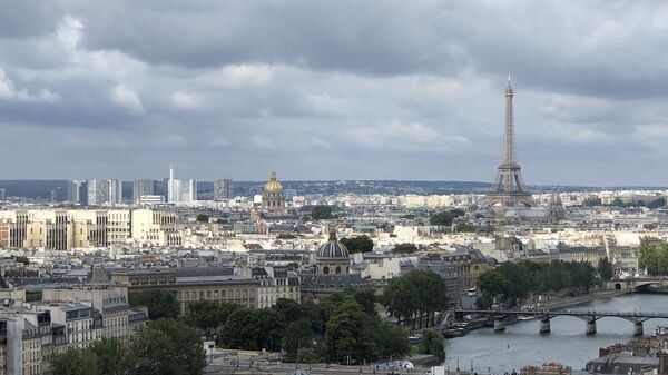 La tour Eiffel, vue aérienne de Paris - Sputnik Afrique