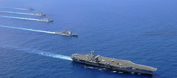 Des navires miliaires US en mer de Chine méridionale (photo d'archives) - Sputnik Afrique