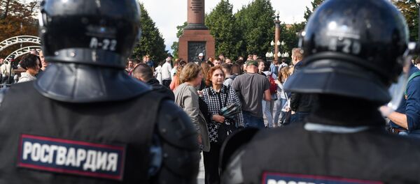 Une action non autorisée à Moscou ce 3 août - Sputnik Afrique