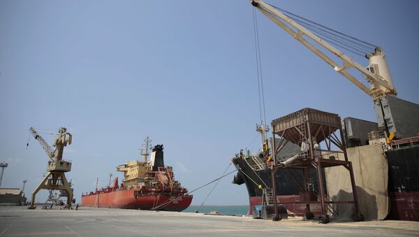 Le port d'Hodeida, Yémen - Sputnik Afrique
