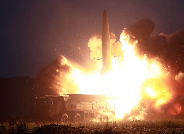 Lancement du nouveau missile balistique en Corée du Nord - Sputnik Afrique