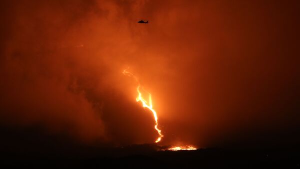 Éruption du Piton de la Fournaise sur l’île de La Réunion
 - Sputnik Afrique