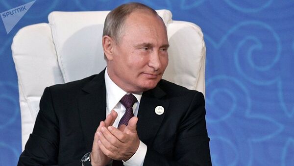 Президент РФ В. Путин принял участие в V Каспийском саммите в Актау - Sputnik Afrique