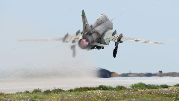 Un Su-17 des forces gouvernementales syriennes - Sputnik Afrique