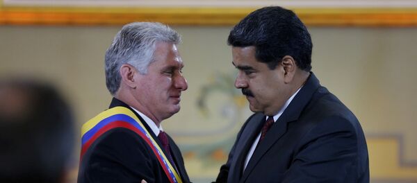 Miguel Diaz-Canel et Nicolas Maduro - Sputnik Afrique