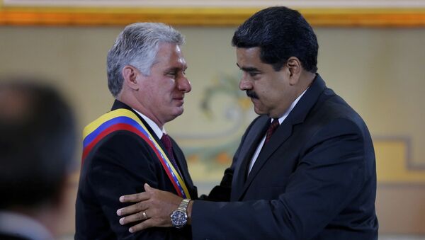 Miguel Diaz-Canel et Nicolas Maduro - Sputnik Afrique