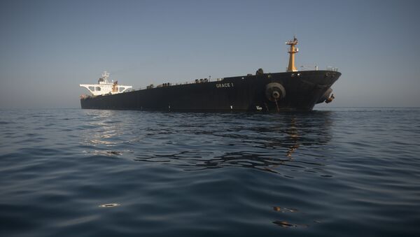 Picture shows Iranian supertanker Grace 1 - Sputnik Afrique