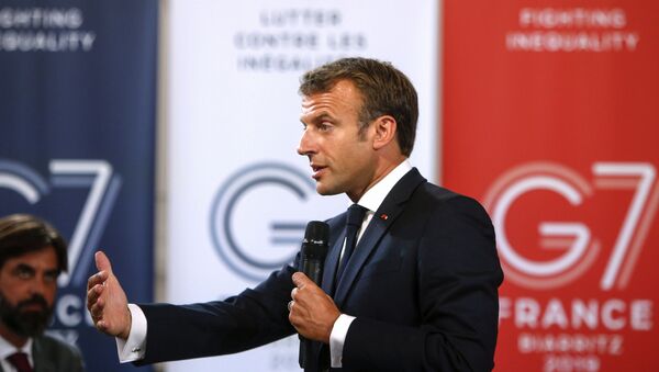 Emmanuel Macron à Biarritz - Sputnik Afrique