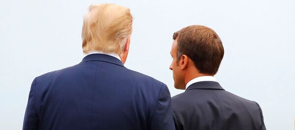 Donald Trump et Emmanuel Macron lors du sommet G7 à Biarritz - Sputnik Afrique