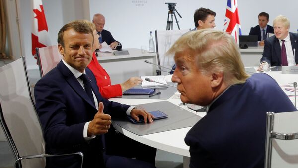 Emmanuel Macron et Donald Trump lors du sommet G7 à Biarritz - Sputnik Afrique