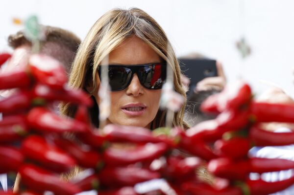 Guidées par Brigitte Macron, les premières dames du G7 en visite culturelle - photos - Sputnik Afrique