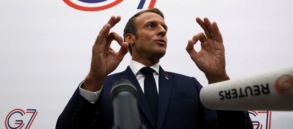 El presidente de Francia Emmanuel Macron - Sputnik Afrique