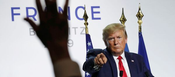 Donald Trump lors d'une conférence de presse au sommet du G7 à Biarritz - Sputnik Afrique