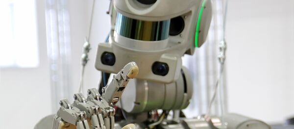 Testing the FEDOR (Final Experimental Demonstration Object Research) antropomorphic robot for the Spasatel rescue project, at a lab of Android Technics in Magnitogorsk. (File) - Sputnik Afrique