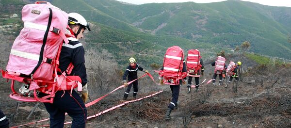 Des sapeurs-pompiers (image d'illustration) - Sputnik Afrique