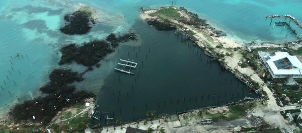 Вид сверзу на остров Абако, пострадавший от урагана Дориан - Sputnik Afrique