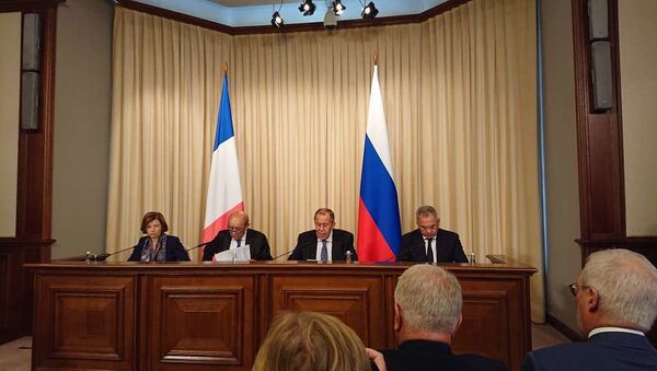 Parly et Le Drian s’expriment à l’issue de la rencontre avec leurs homologues russes - Sputnik Afrique