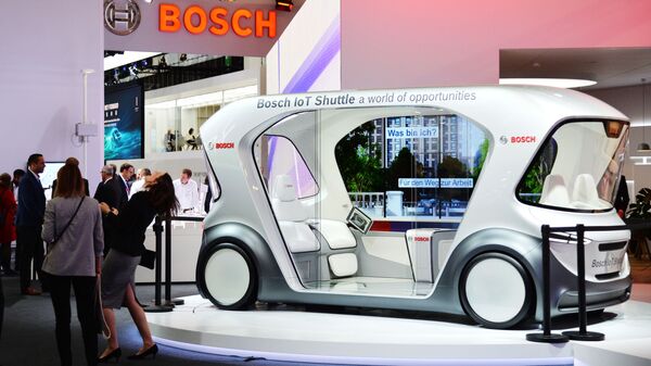 Bosch IoT Shuttle au salon international de l'automobile de Francfort - Sputnik Afrique