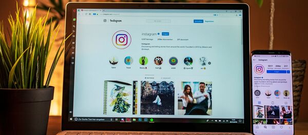 Instagram на компьютере Instagram на компьютере - Sputnik Afrique