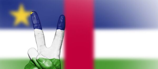 Drapeau centrafricain paix - Sputnik Afrique