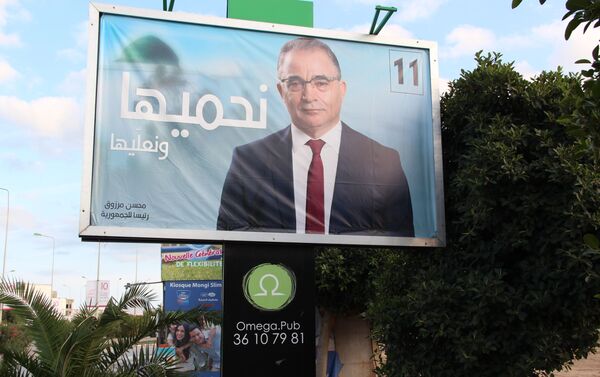 Des affiches électorales dans le grand Tunis: Mohsen Marzouk - Sputnik Afrique