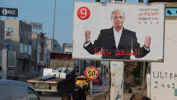 Des affiches électorales dans le grand Tunis: Mohamed Moncef Marzouki - Sputnik Afrique
