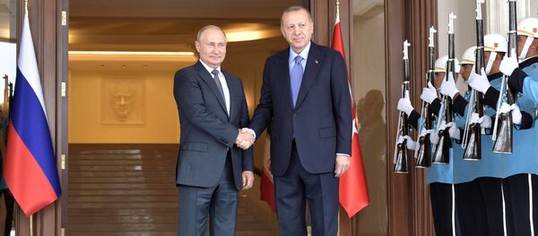 Vladimir Poutine et Recep Tayyip Erdogan  - Sputnik Afrique