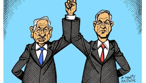 Élections en Israël: le coude-à-coude de Netanyahou et Gantz - Sputnik Afrique