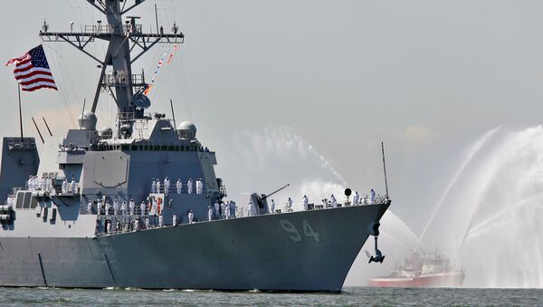 The USS Nitze, a Guided Missile Destroyer is pictured in New York Harbor, May 24, 2006 - Sputnik Afrique