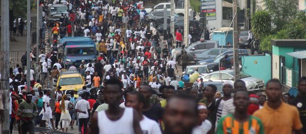 Une rue du Plateau, le quartier des affaires d’Abidjan - Sputnik Afrique