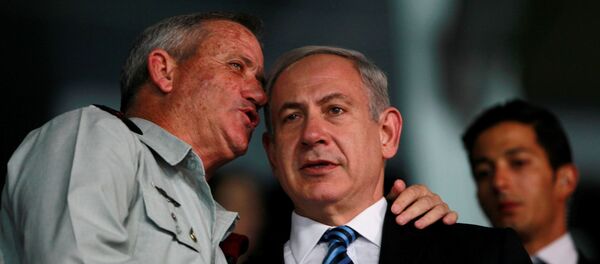 Benny Gantz et Benyamin Netanyahou  - Sputnik Afrique