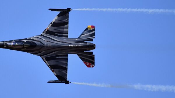 Un F 16 belge (photo d'illustration) - Sputnik Afrique