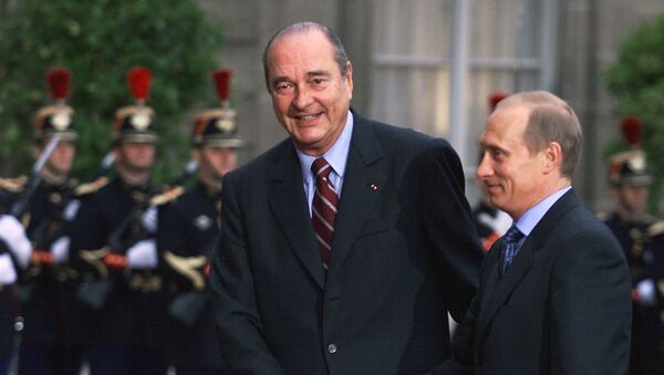 Jacques Chirac et Vladimir Poutine - Sputnik Afrique