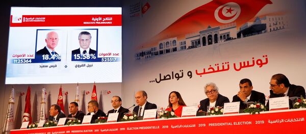 Annonce des résultats du premier tour de l'élection présidentielle tunisienne - Sputnik Afrique