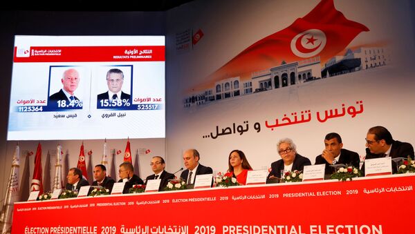 Annonce des résultats du premier tour de l'élection présidentielle tunisienne - Sputnik Afrique