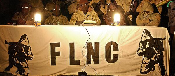 une conférence de presse du Front de Libération Nationale Corse en 2003 - Sputnik Afrique