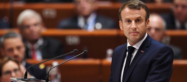 Macron tient un discours devant l'Assemblée parlementaire du Conseil de l'Europe (APCE) - Sputnik Afrique