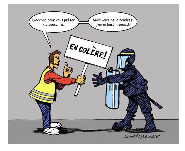 Après les Gilets jaunes, les policiers en colère déferlent sur Paris - Sputnik Afrique