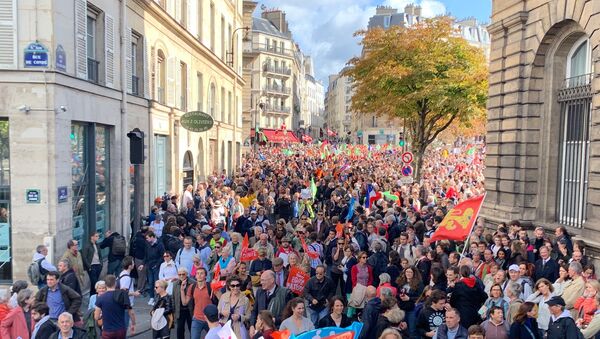 Manif pour tous: défilé à Paris contre la PMA, 6 octobre 2019  - Sputnik Afrique