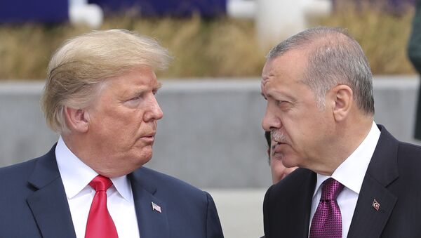 Donald Trump et Recep Tayyip Erdogan (archive photo) - Sputnik Afrique