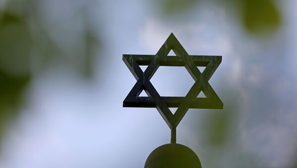 Étoile de David sur la synagogue de la communauté juive à Halle,  en Allemagne  - Sputnik Afrique